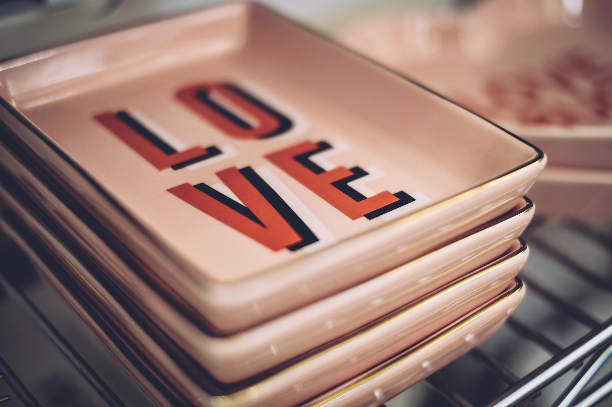 close up of organized mise en place trays with labels